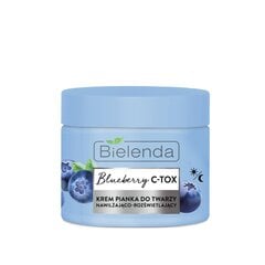 Увлажняющая дневная и ночная крем-пенка для лица Bielenda Blueberry C-TOX 40 г цена и информация | Кремы для лица | hansapost.ee