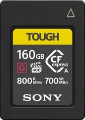 Sony mälukaart CFexpress 160GB Type A Tough hind ja info | Fotoaparaatide mälukaardid | hansapost.ee