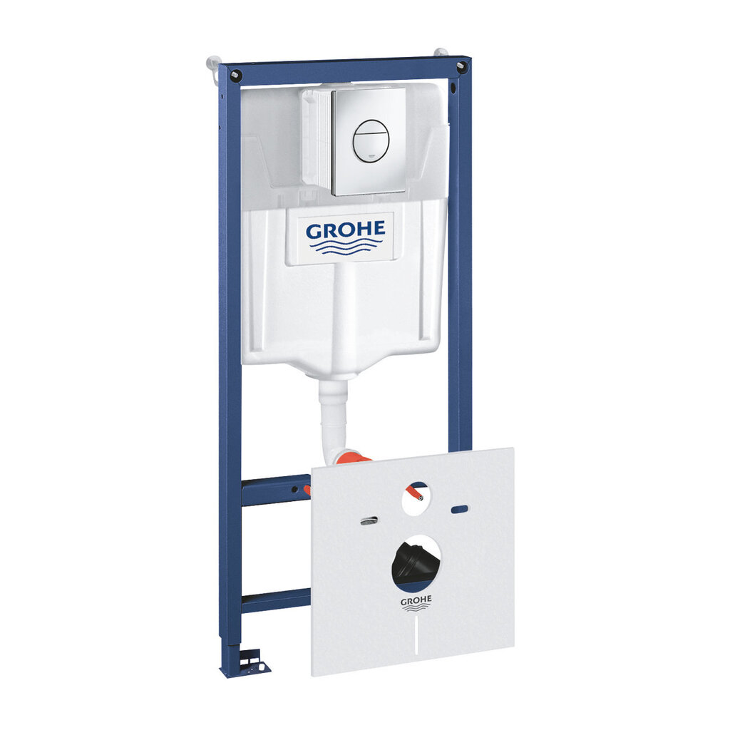 WC komplekti raam Grohe Rapid SL 4in1 nupuga Cosmo Nova, 38813001 hind ja info | WС-potid | hansapost.ee