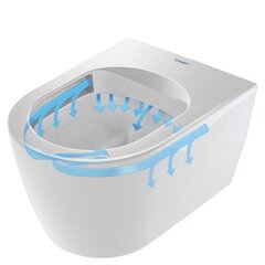 Seinale paigaldatav WC pott Duravit ME by Starck Rimless aeglaselt liikuva kaanega, 45290900A1 price and information | Toilet bowl | hansapost.ee