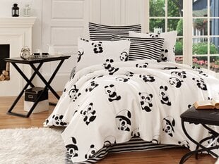 Voodikate voodilina ja padjapüüridega Panda, 200x235, 4-osaline hind ja info | Pleedid, voodikatted ja päevatekid | hansapost.ee