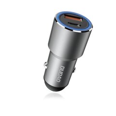 Автомобильное зарядное устройство Dudao USB/USB Typ C Power Delivery Quick Charge 22,5 Вт, серое (R4PQ) цена и информация | Зарядные устройства для телефонов | hansapost.ee