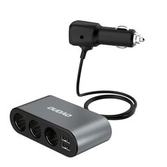 Автомобильное зарядное устройство Dudao 2x USB / 3x разветвитель прикуривателя, черный (R1Pro) цена и информация | Dudao Мобильные телефоны, Фото и Видео | hansapost.ee