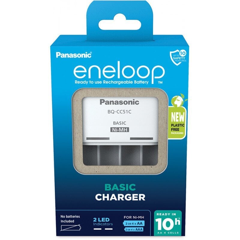 Panasonic eneloop battery charger BQ-CC51 hind ja info | Akupatareide laadijad | hansapost.ee