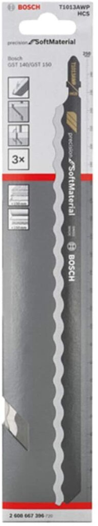 Pusle failid Bosch T1013AWP, 250mm, 3 tk, pehmest materjalist цена и информация | Käsitööriistad | hansapost.ee