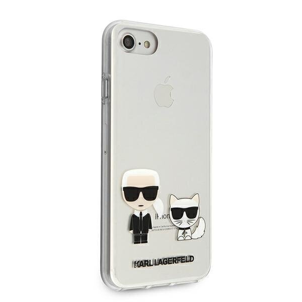 Telefoni ümbris Karl Lagerfeld sobib iPhone 7 / 8 Plus, glitter / läbipaistev цена и информация | Telefonide kaitsekaaned ja -ümbrised | hansapost.ee