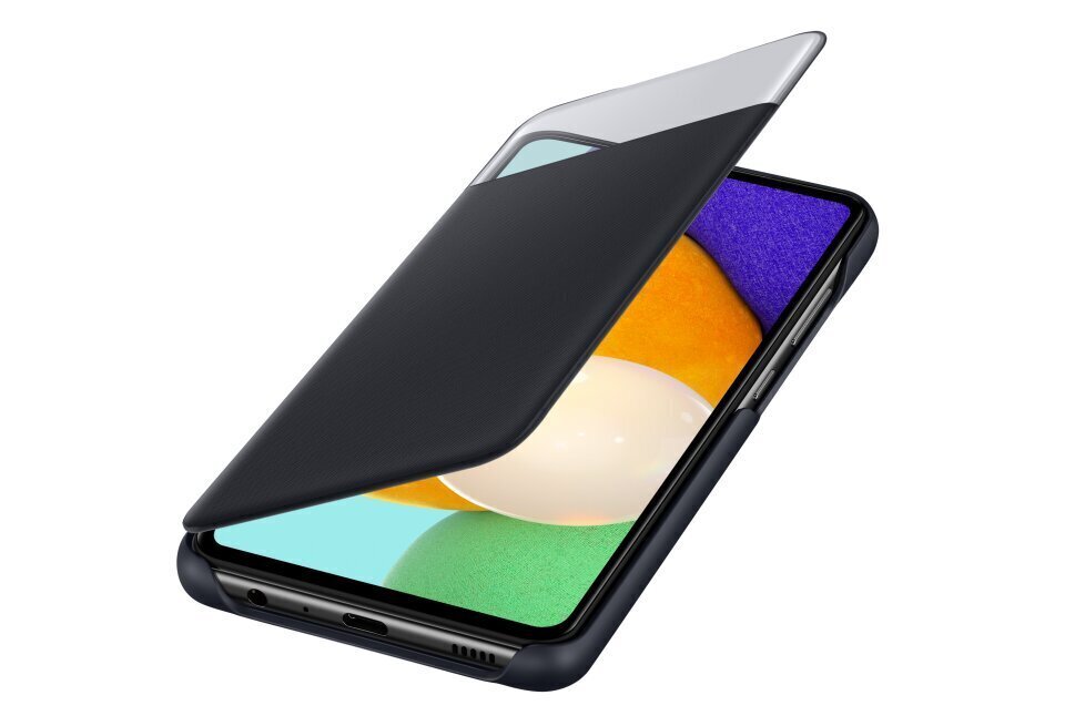 Samsung Smart S View Wallet ümbris telefonile Samsung Galaxy A52, Black цена и информация | Telefonide kaitsekaaned ja -ümbrised | hansapost.ee