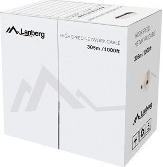 Kaabel Lanberg Cat5e, 305 m hind ja info | Juhtmed ja kaablid | hansapost.ee