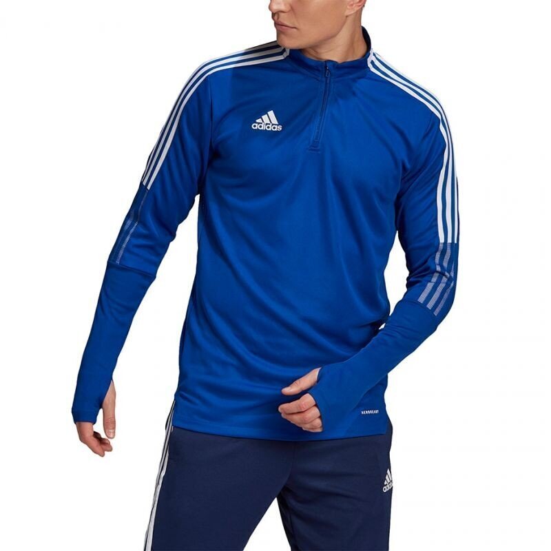 Meeste dressipluus Adidas Tiro 21 M GH7302, sinine цена и информация | Pusad meestele | hansapost.ee