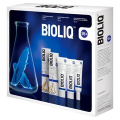 Набор BioliQ_55 +: дневной крем для лица 50 мл + ночной крем для лица 50 мл + крем для глаз, губ, шеи и зоны декольте 30 мл цена и информация | BioliQ Духи, косметика | hansapost.ee
