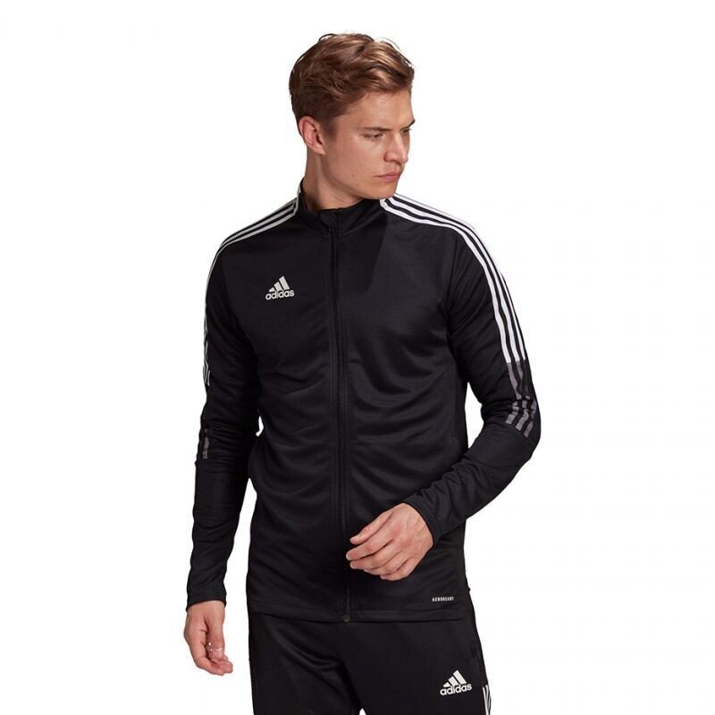 Meeste dressipluus Adidas Tiro 21 Track M GM7319 77614, must цена и информация | Pusad meestele | hansapost.ee