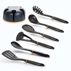 Köögitööriistade komplekt BerlingerHaus stendiga Black Rose, 7-osaline price and information | Kitchenware | hansapost.ee