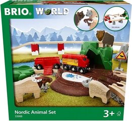 Raudteega rongikomplekt Brio Forest Animals, 33988 hind ja info | Mänguasjad poistele | hansapost.ee