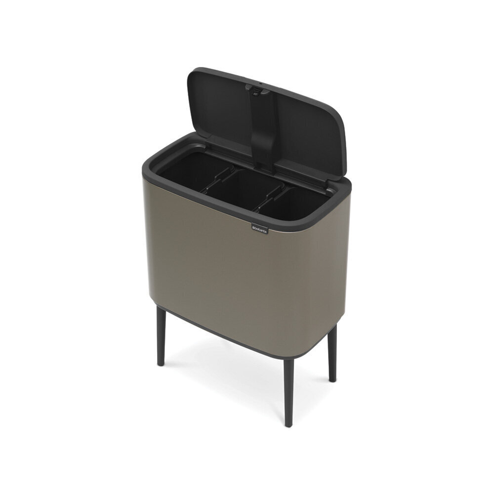 Prügikast, Bo Touch Bin 3x11L Platinum цена и информация | Prügikastid | hansapost.ee