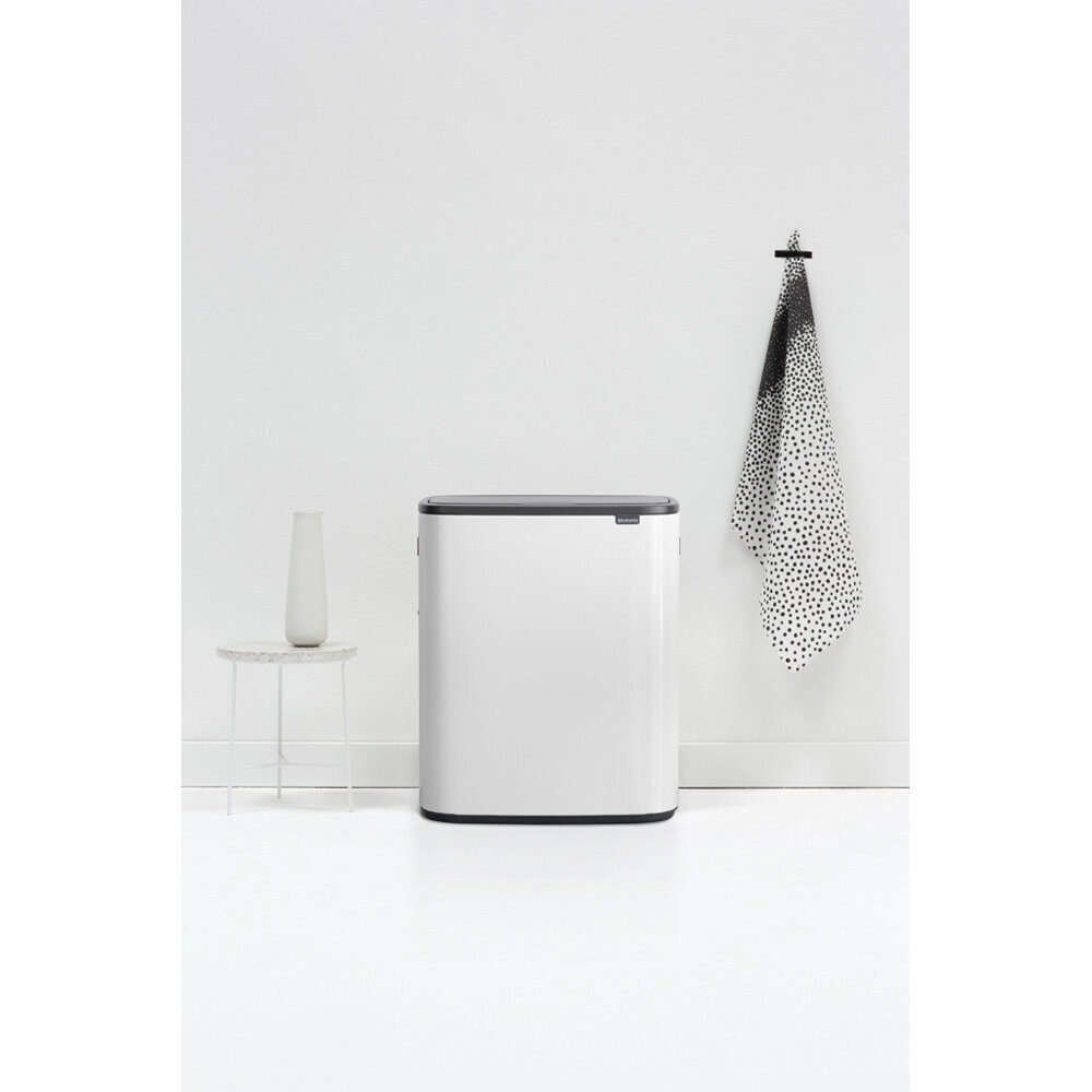 Prügikast, Bo Touch Bin 2x30L White цена и информация | Prügikastid | hansapost.ee