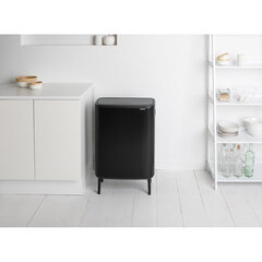 Kõrge, Bo Touch Bin 2x30L Matt Black hind ja info | Prügikastid | hansapost.ee