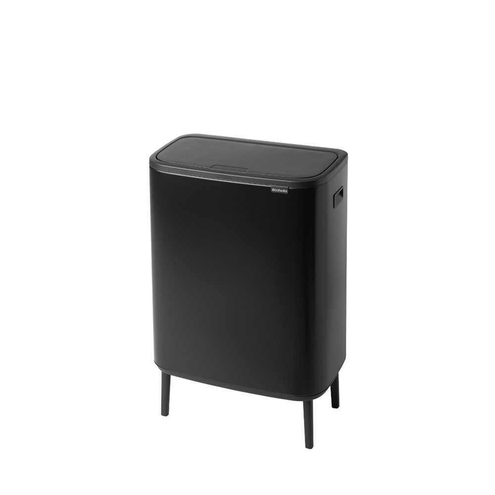 Kõrge, Bo Touch Bin 2x30L Matt Black hind ja info | Prügikastid | hansapost.ee