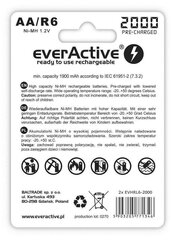 Laetavad akud everActive EVHRL6-2000 цена и информация | Батарейки | hansapost.ee