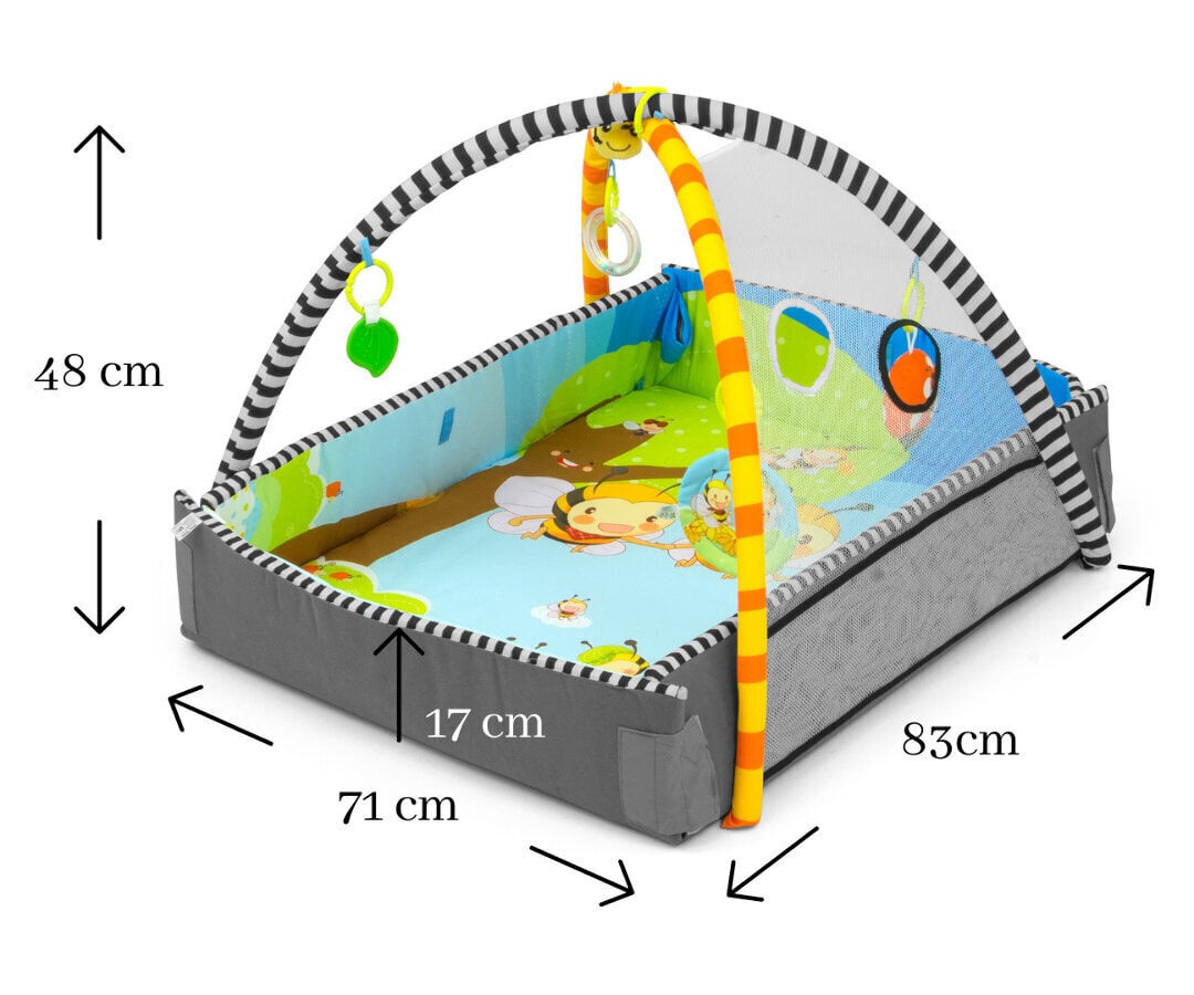 Milly Mally mängumatt Lolly, mesilased цена и информация | Arendavad tegelusmatid | hansapost.ee
