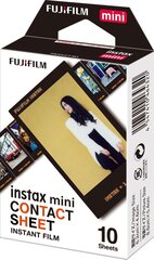 Kiirpildi fotoleht Fujifilm Instax mini Contact Sheet (10pl) hind ja info | Fotoaparaatide lisatarvikud | hansapost.ee