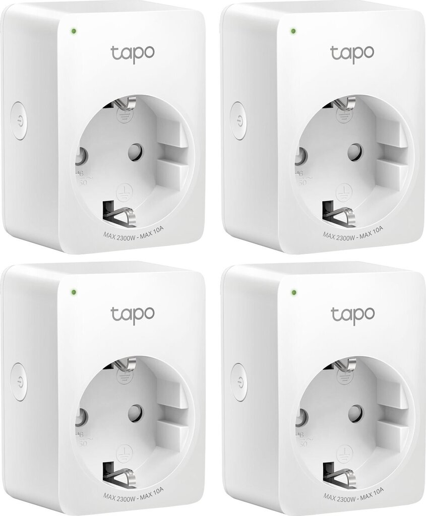 TP-LINK TAPO P100 MINI SMART WIFI SOCKET 4P цена и информация | Nutiseadmed ja lisatarvikud | hansapost.ee