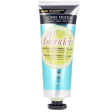 John Frieda Sheer Blonde Go Blonder Lemon Miracle Masque tooni heledamaks muutev juuksemask blondidele 100 ml цена и информация | Juuksemaskid, õlid ja seerumid | hansapost.ee