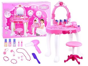 Игрушечный туалетный столик с аксессуарами для девочки, розовый цена и информация | Игрушки для девочек | hansapost.ee