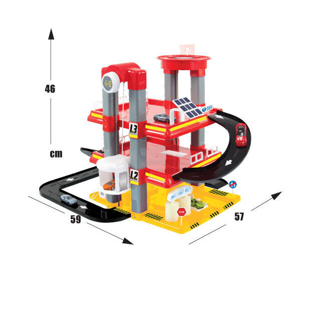 Kolmekorruseline garaaž Mochtoys, 11926 цена и информация | Mänguasjad poistele | hansapost.ee