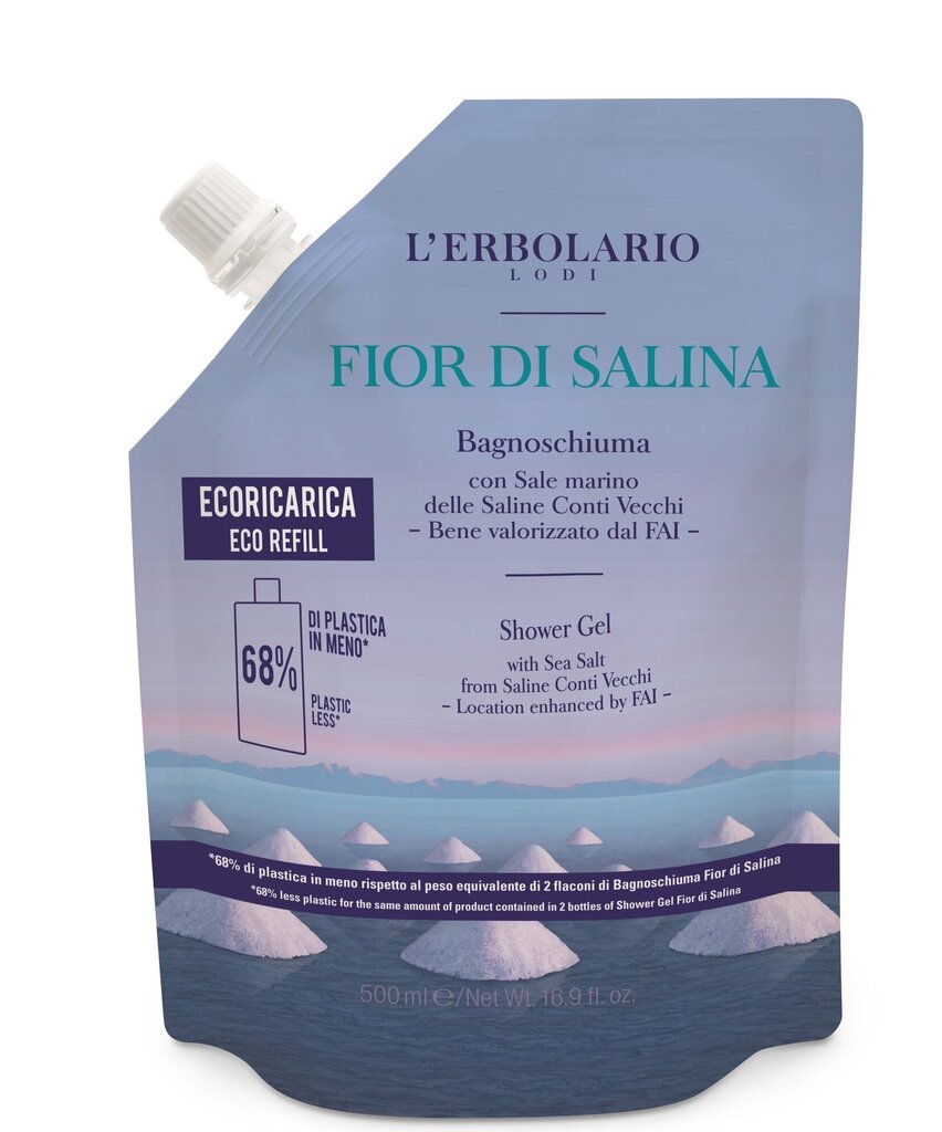 Lõhnav dušigeel L'Erbolario Fior Di Salina 500 ml hind ja info | Dušigeelid, õlid | hansapost.ee