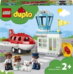 10961 LEGO® DUPLO Lennuk ja lennujaam цена и информация | Конструкторы и кубики | hansapost.ee