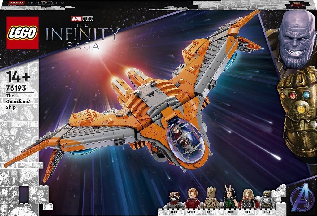 76193 LEGO® Super Heroes Marvel Avengers Guardians kosmoselaev hind ja info | Klotsid ja konstruktorid | hansapost.ee
