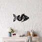 Metallist seinadekoratsioon Dollar Fish цена и информация | Sisustuselemendid | hansapost.ee