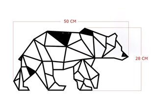 Металлическое украшение стены Bear цена и информация | Детали интерьера | hansapost.ee