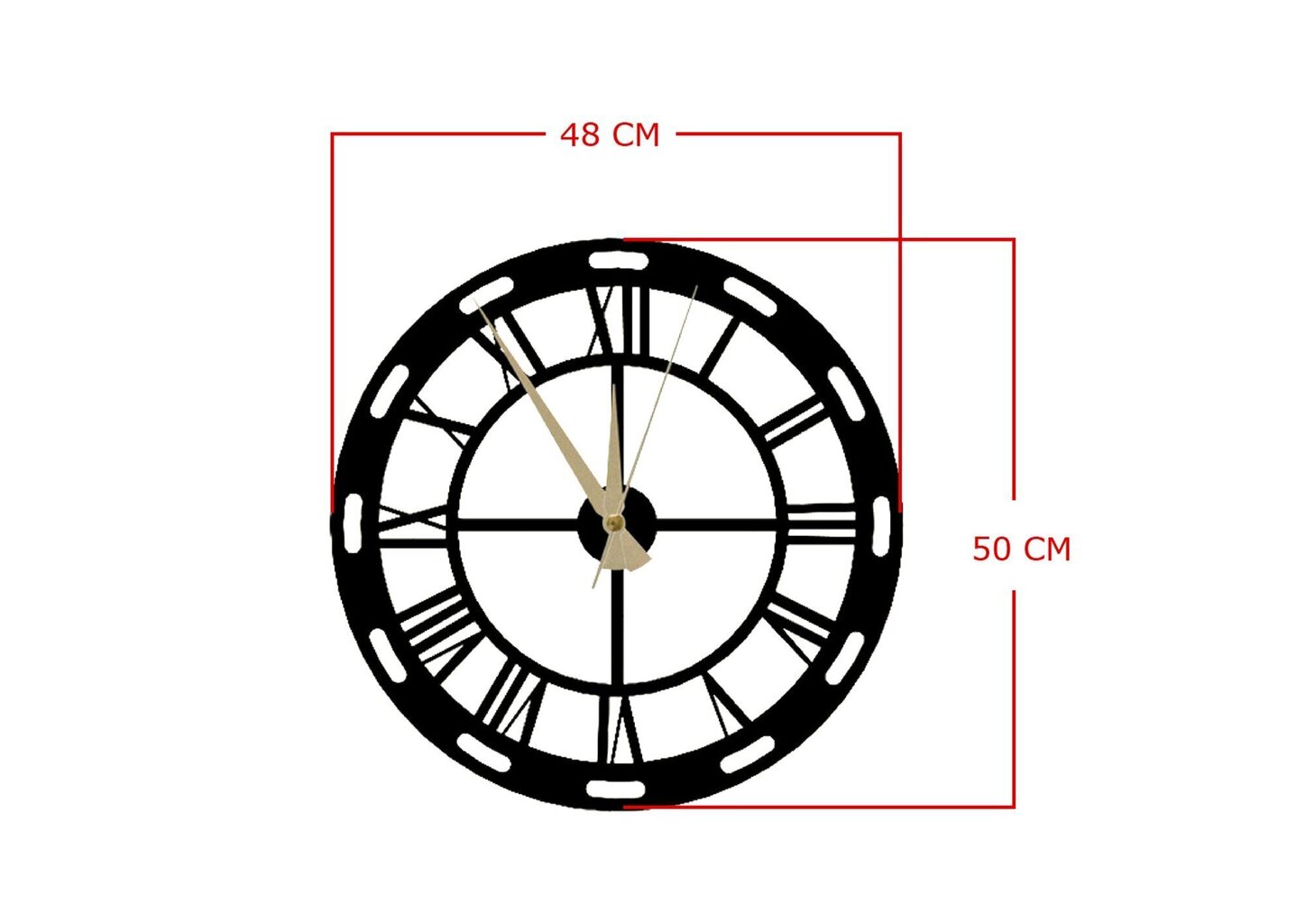 Seinakell Roman Clock цена и информация | Kellad | hansapost.ee