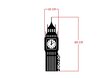 Metallist seinakaunistus London, 18x69 cm цена и информация | Sisustuselemendid | hansapost.ee