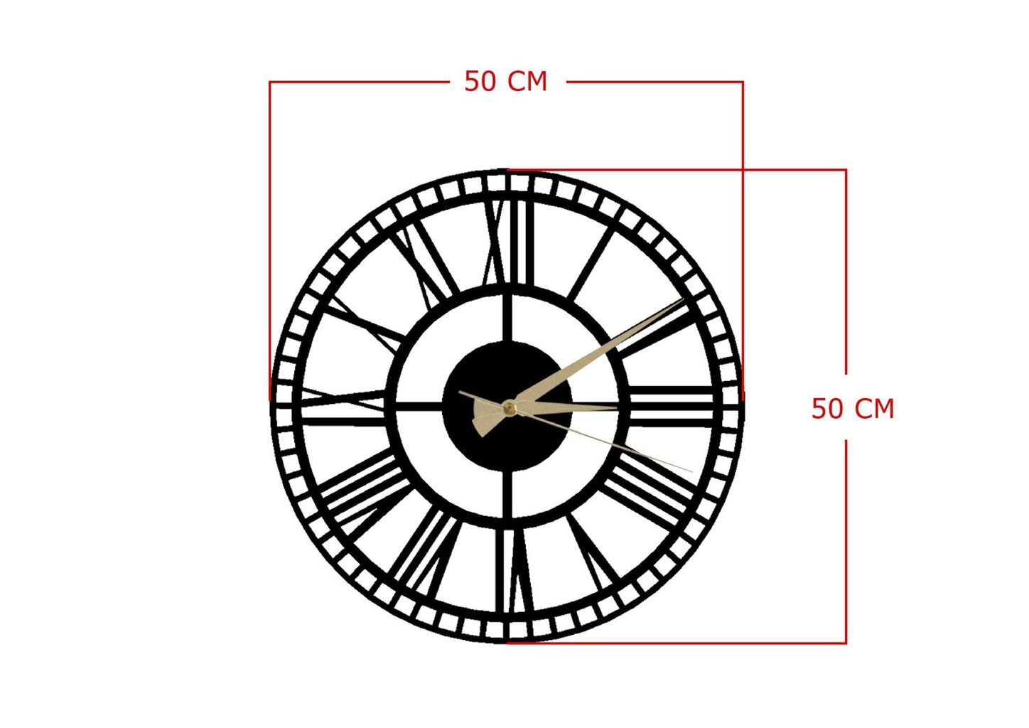 Seinakell Roman Clock 2 hind ja info | Kellad | hansapost.ee