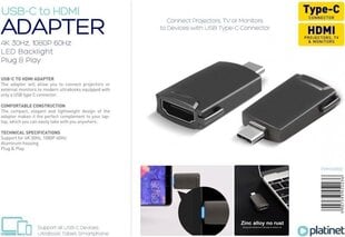 Aдаптер Platinet PMMA9856 to HDMI 4K  цена и информация | Platinet Компьютерная техника | hansapost.ee