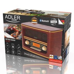 Adler Retro Radio AD 1187	 Display LCD,  цена и информация | Радиоприемники и будильники | hansapost.ee