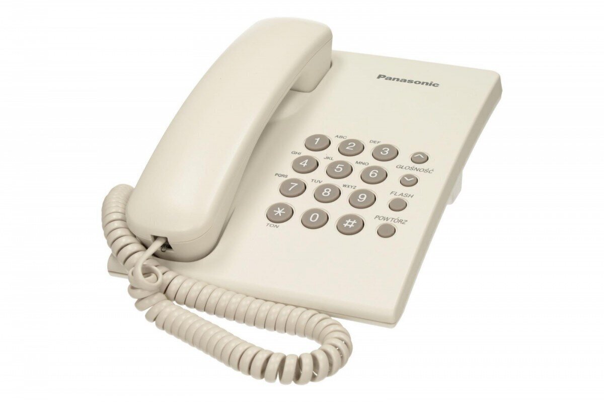 Panasonic KX-TS500, valge hind ja info | Lauatelefonid | hansapost.ee