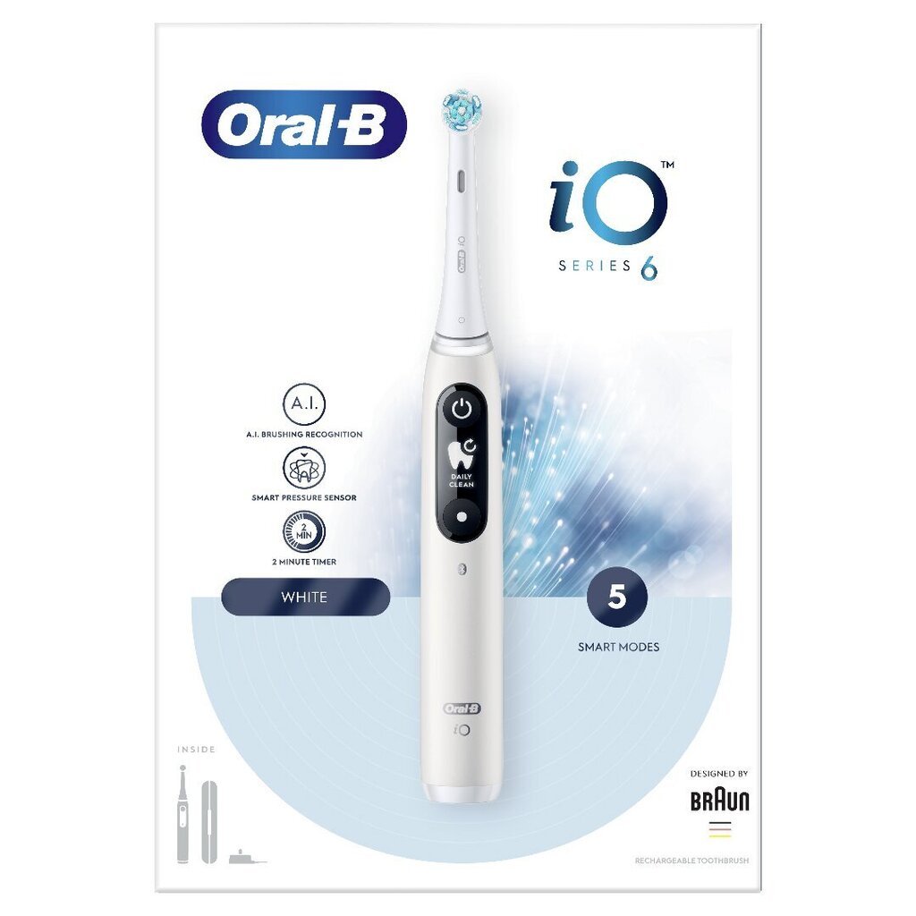 Oral-B iO Series 6 valge hind ja info | Elektrilised hambaharjad | hansapost.ee