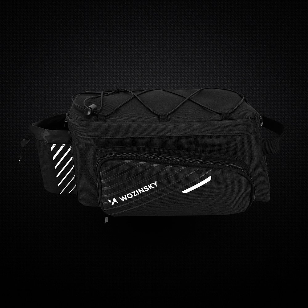 Wozinsky Bicycle Bike Pannier Bag Rear Trunk Bag with Shoulder Strap 9L black (WBB22BK) цена и информация | Pakiraamid jalgrattale | hansapost.ee