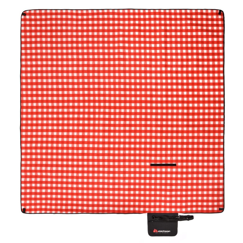 Piknikumatt Meteor Checkered, 200x200 cm, punane hind ja info | Matkamadratsid ja matkamatid | hansapost.ee