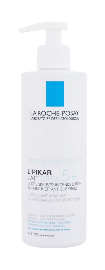 Ihupiim La Roche-Posay Lipikar Urea 5+, 400 ml hind ja info | Kehakreemid, kehaõlid ja losjoonid | hansapost.ee