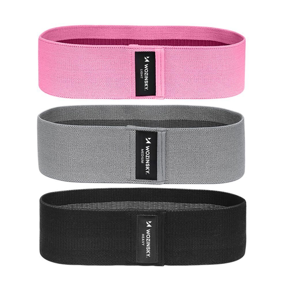 Wozinsky 3x set Exercise Bands Resistance Loop Mini Band, Elastic Strength Training Equipment for Home Gym (WFB-01) hind ja info | Treeningkummid | hansapost.ee