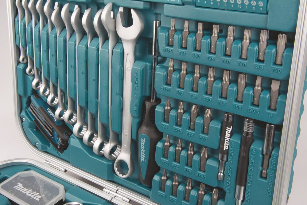 Tööriistade ja tarvikute komplekt Makita P-90532, 227 tk hind ja info | Käsitööriistad | hansapost.ee