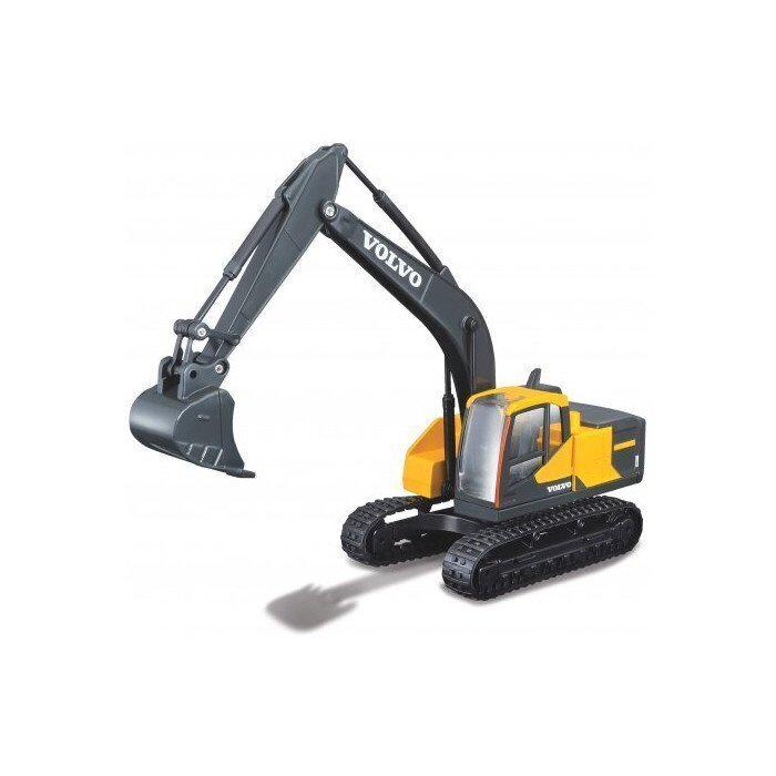 Ekskavaator Bburago Volvo EC220E Excavator Construction for Kids 10cm Yellow цена и информация | Mänguasjad poistele | hansapost.ee