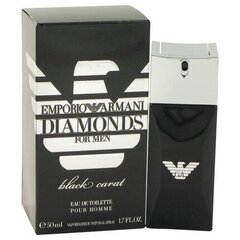 Giorgio Armani Emporio Diamonds Black Carat For Men EDT meestele 50 ml hind ja info | Parfüümid meestele | hansapost.ee