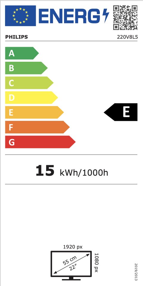 Philips 220V8L5/00 hind ja info | Monitorid | hansapost.ee