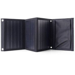 Choetech foldable travel solar solar charger 22W solar panel 2x USB 5V / 2.4A / 2.1A solar panel (82 x 24 cm) black (SC005) hind ja info | Akupangad | hansapost.ee