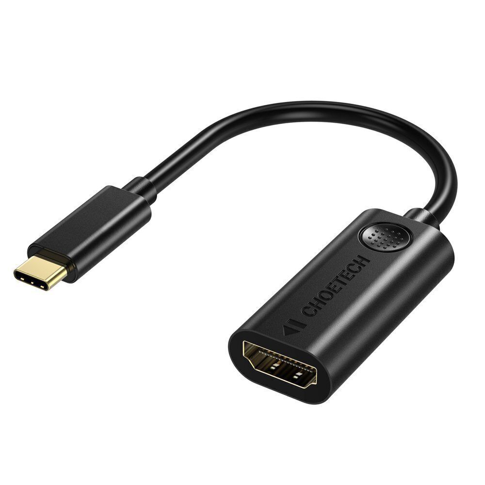 Choetech unidirectional cable adapter USB Type C Thunderbolt 3 (Male) to HDMI 2.0 4K@60Hz (female) black (HUB-H04BK) hind ja info | USB adapterid ja jagajad | hansapost.ee